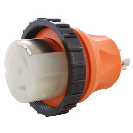 Ac Works Plug Adapter, SS2-50R, L14-20P, 0 ft., Orange ADL1420SS2